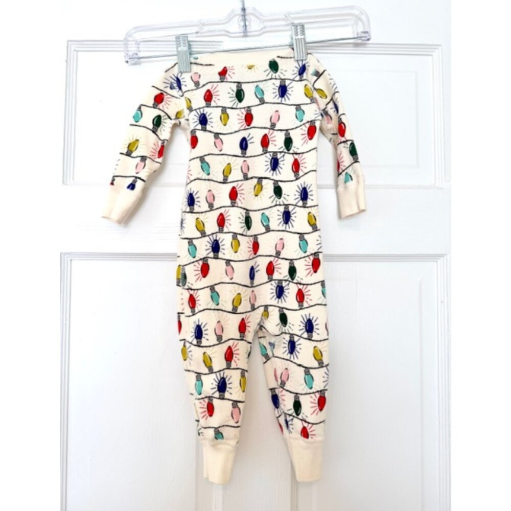 Like New Hanna Andersson Bright Bulbs Baby Zip Sleeper Size 6-12 Mo Boy or Girl - Picture 3 of 4